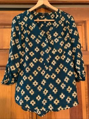 Stitch fix Fun2fun  Patterned V-Neck Womens Blouse